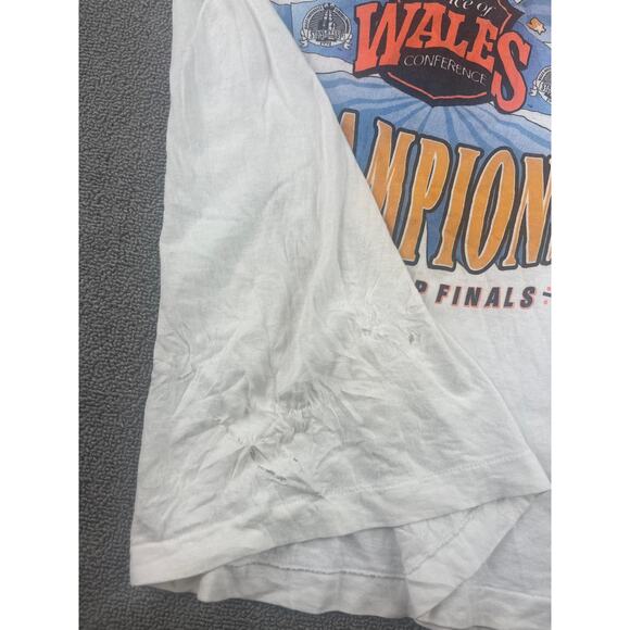 VINTAGE Pittsburgh Men's Large 1991 Stanley Cup Shirt with Single Stitch US Made - Picture 4 of 12